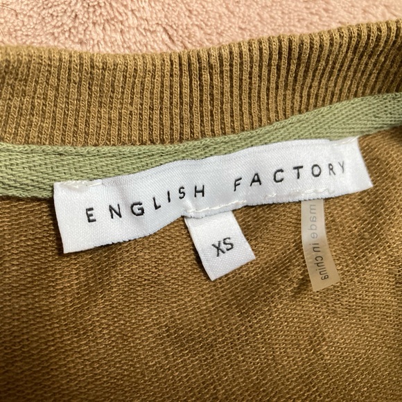 Anthropologie English Factory KNIT UNBALANCED SEAM DRESS - olive - sz XS - Picture 7 of 12